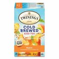 Twinings North America Cold Brew Iced Tea Bags, Peach, 0.07 Oz Tea Bag, 20PK 51816